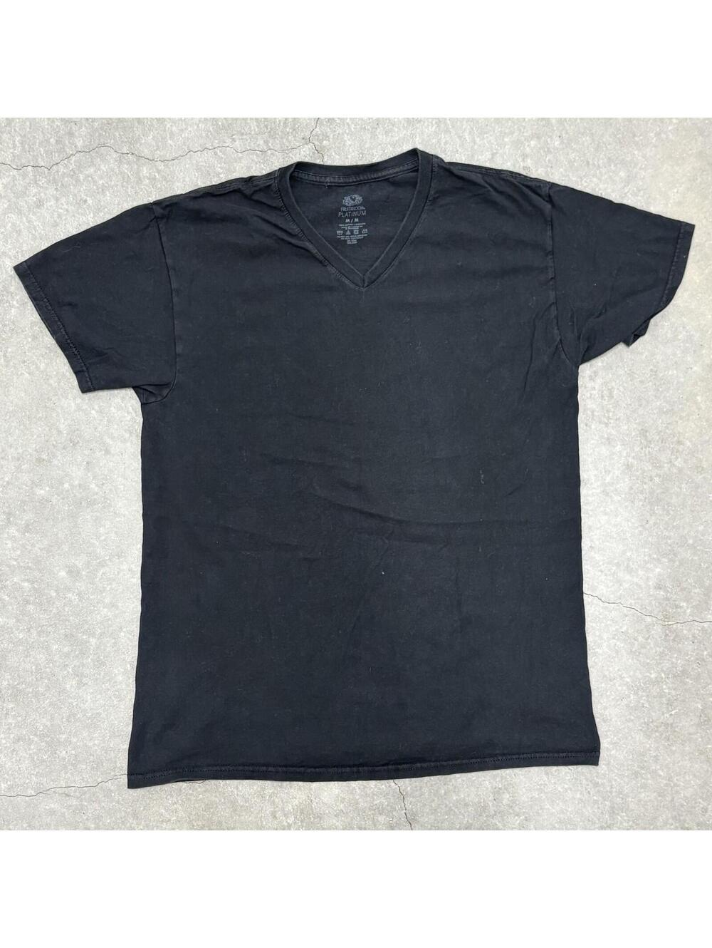 Fruit of the Loom Platnium Plain Black T Shirt
